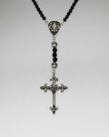 Onyx Rosary w/ FDL Cross