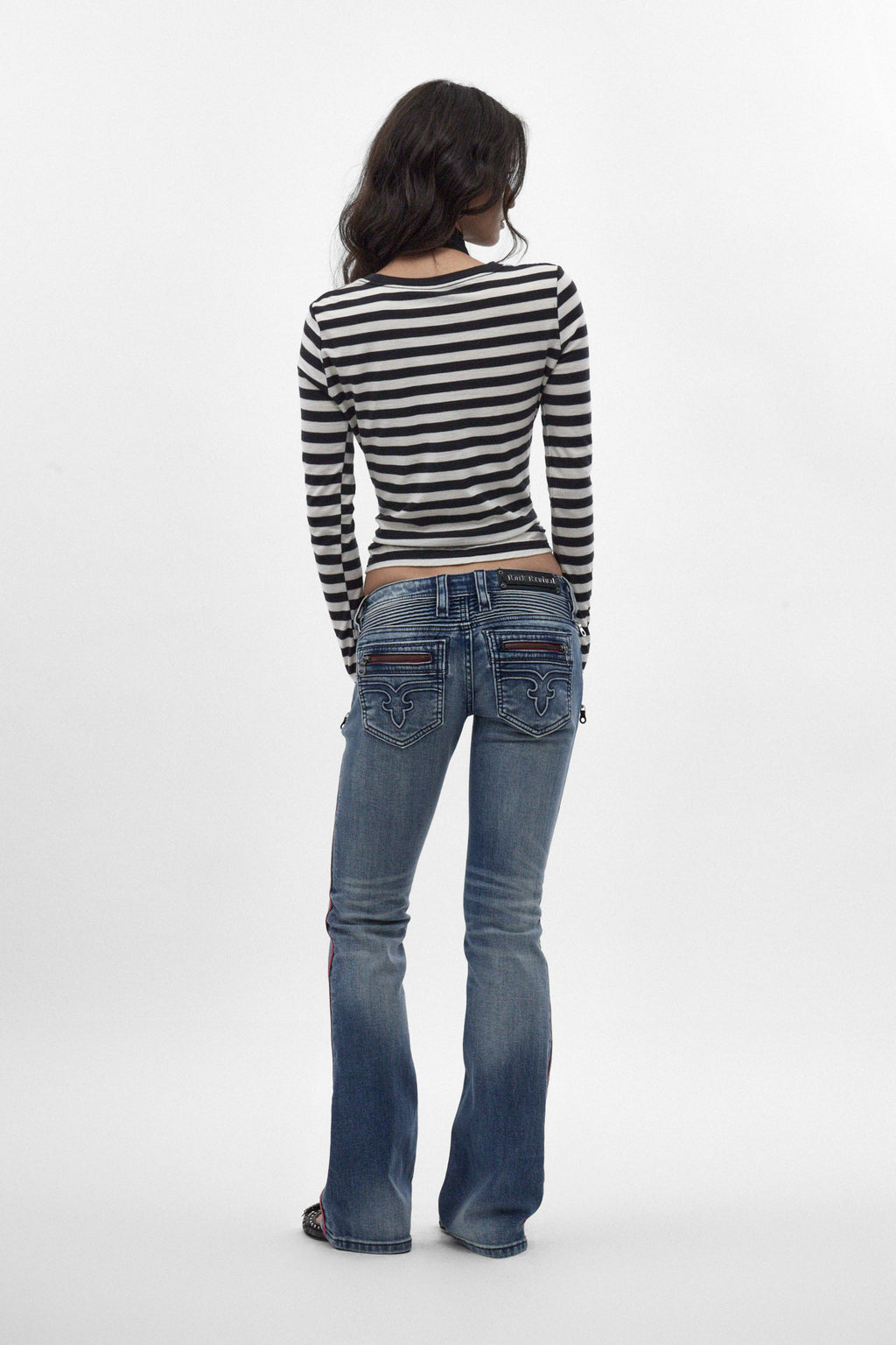 Kamil (RB247) Super Low-Rise Bootcut in Medium Wash (4/30/26-DESC) - Rock Revival®
