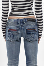 Kamil (RB247) Super Low-Rise Bootcut in Medium Wash (4/30/26-DESC) - Rock Revival®