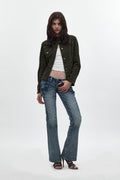 Kamil Super Low-Rise Bootcut in Pacific Blue - Rock Revival®
