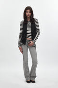 Kamil Super Low-Rise Bootcut in Light Gray - Rock Revival®