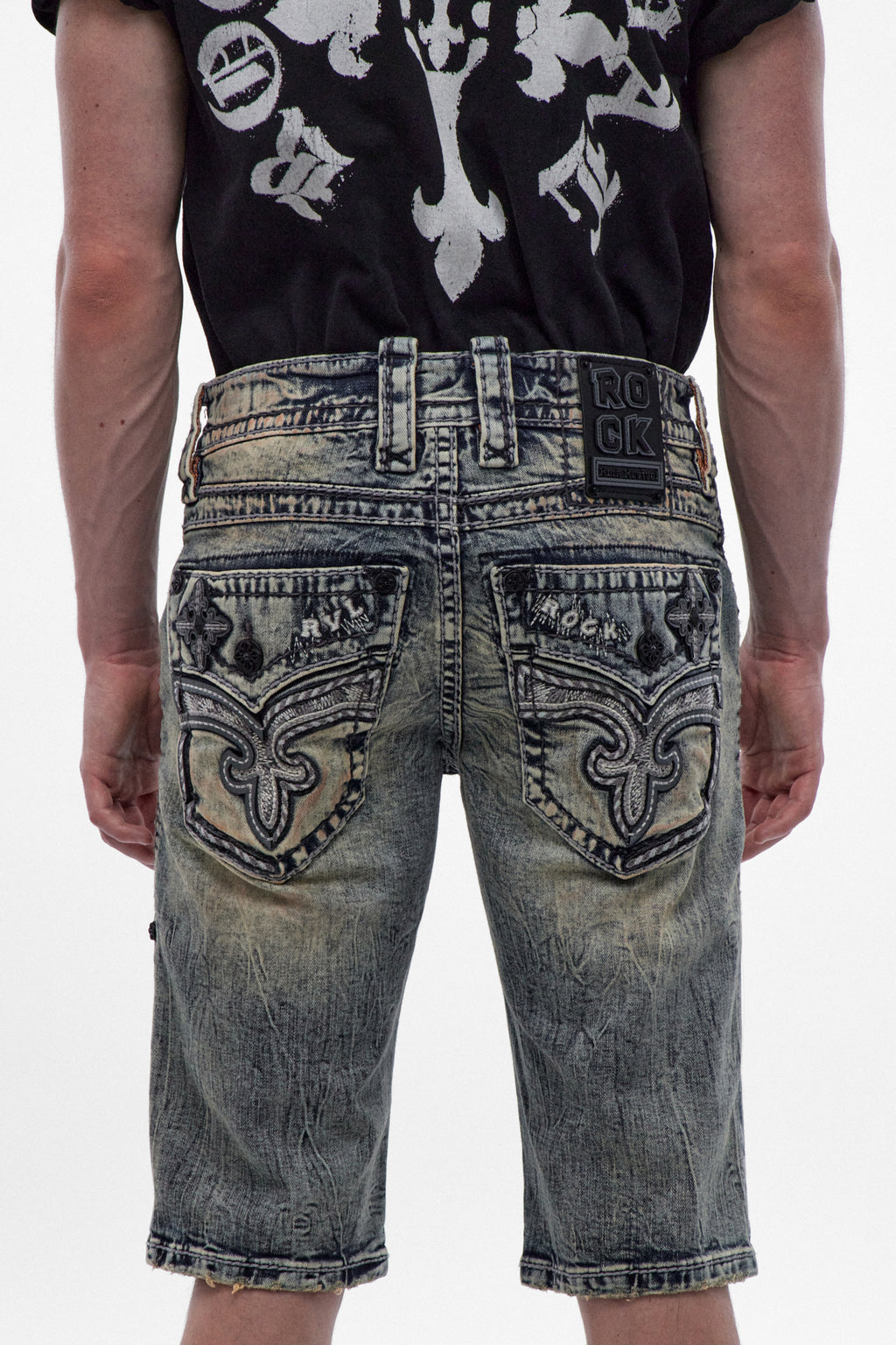 Pantalones cortos de mezclilla Kareen (H206) en azul vintage (6/10/26-DESC+IMG)