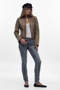 Karolina Low-Rise Skinny Jeans in Vintage Blue