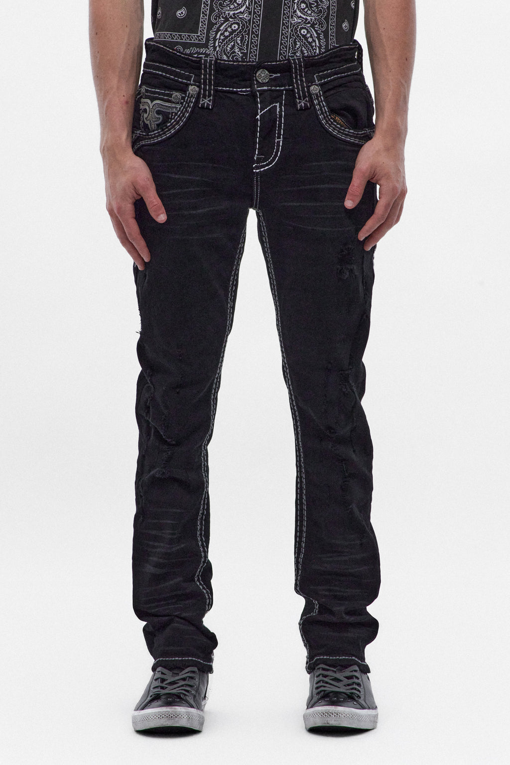 Kelley Alt Straight Jeans in Black Overdye Wash