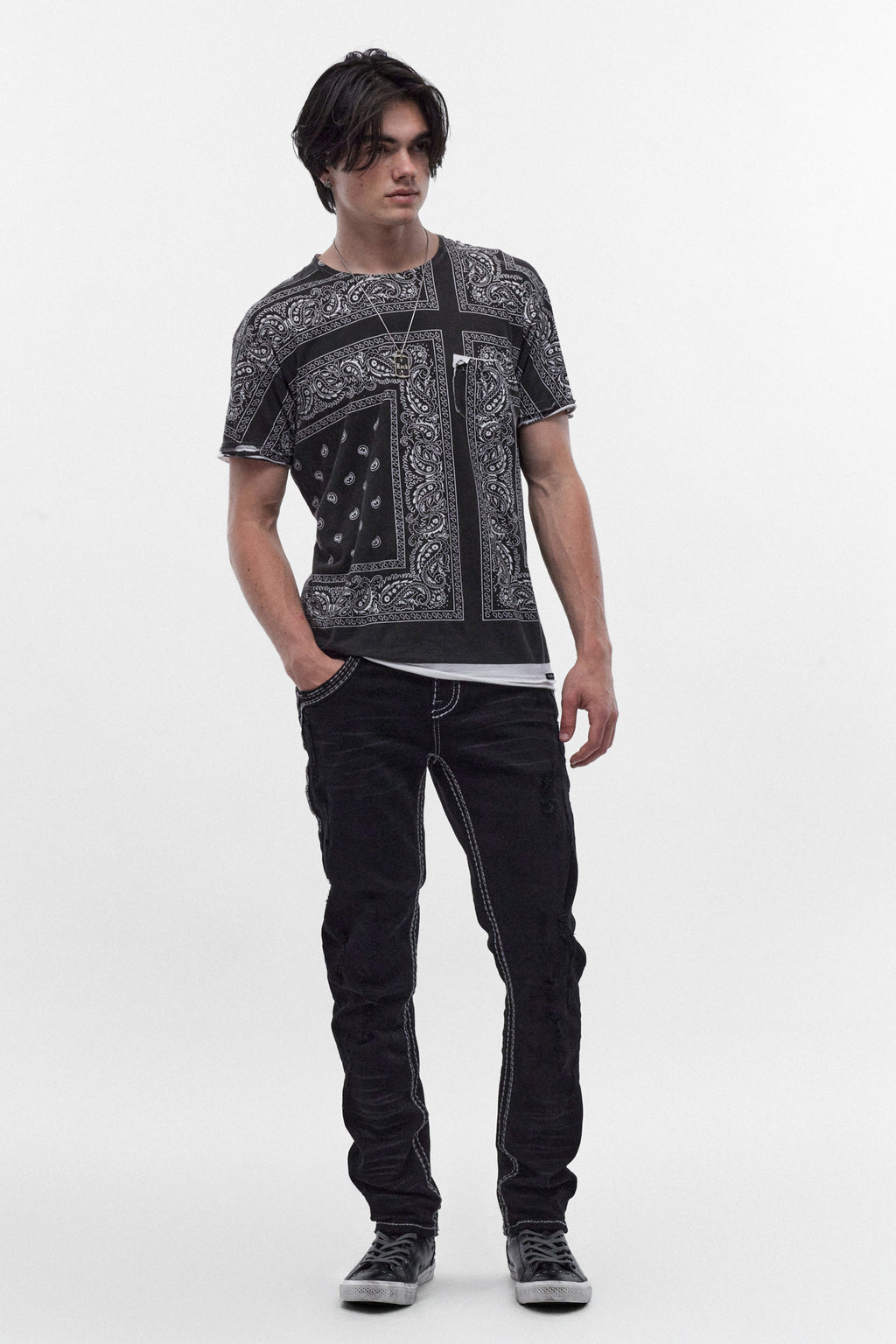 Kelley Alt Straight Jeans in Black Overdye Wash