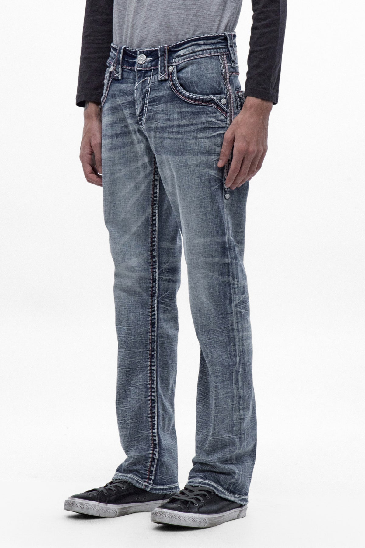 Larkyn Bootcut Jeans in Medium Blue