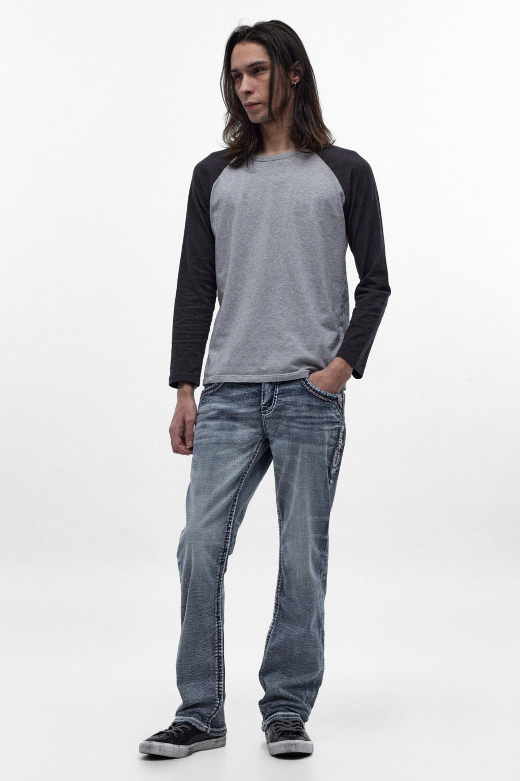 Larkyn Bootcut Jeans in Medium Blue