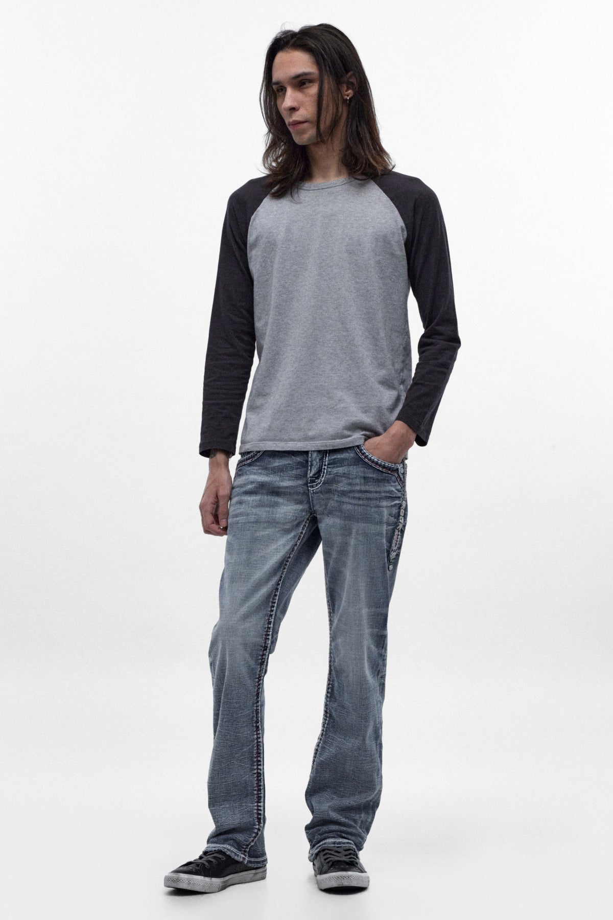 Larkyn Bootcut Jeans in Medium Blue