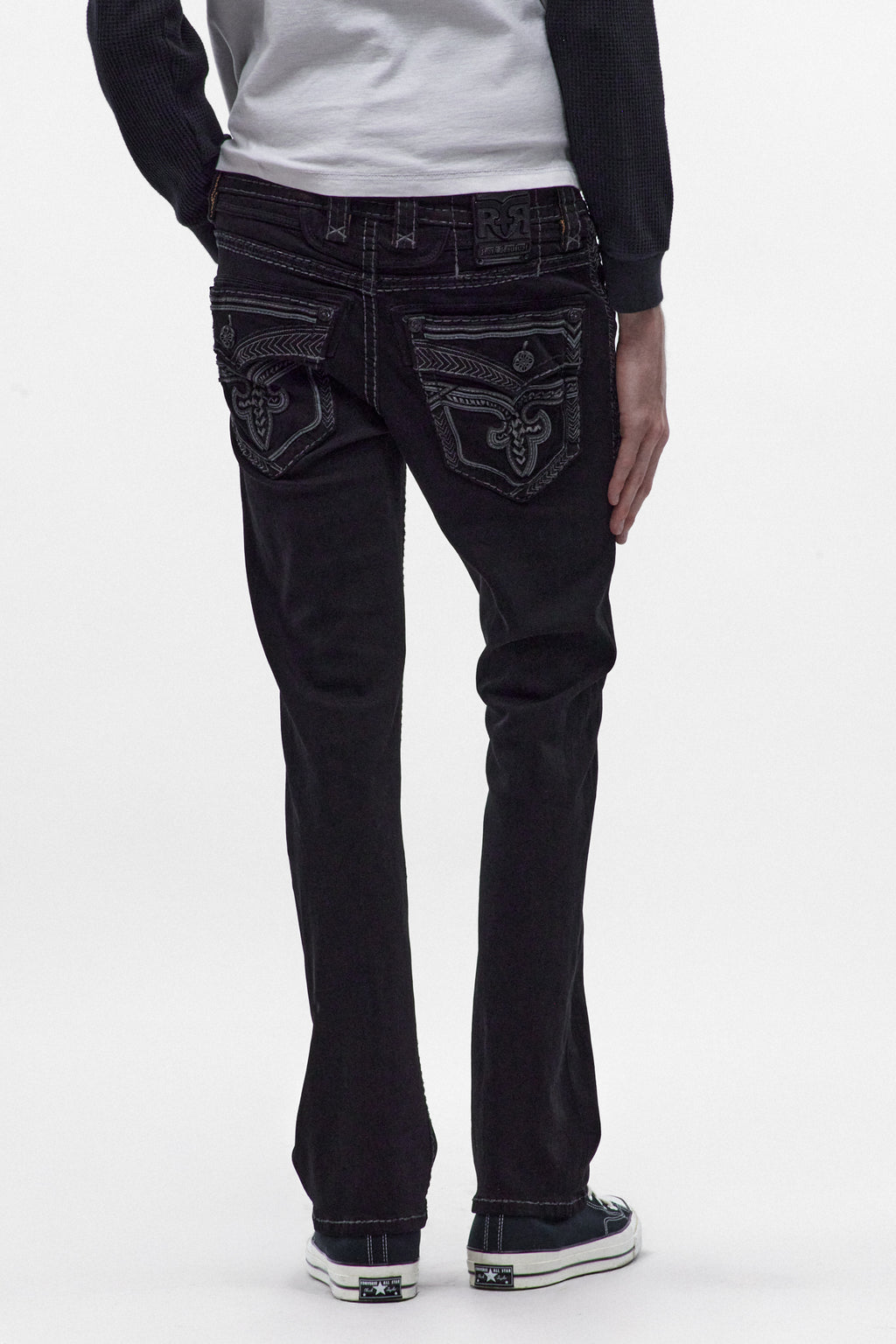 Lunar Rock Bootcut Jeans Overdyed Black Wash