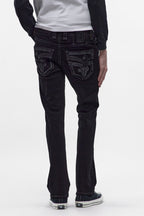 Lunar Rock Bootcut Jeans Overdyed Black Wash