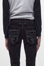 Lunar Rock Bootcut Jeans Overdyed Black Wash