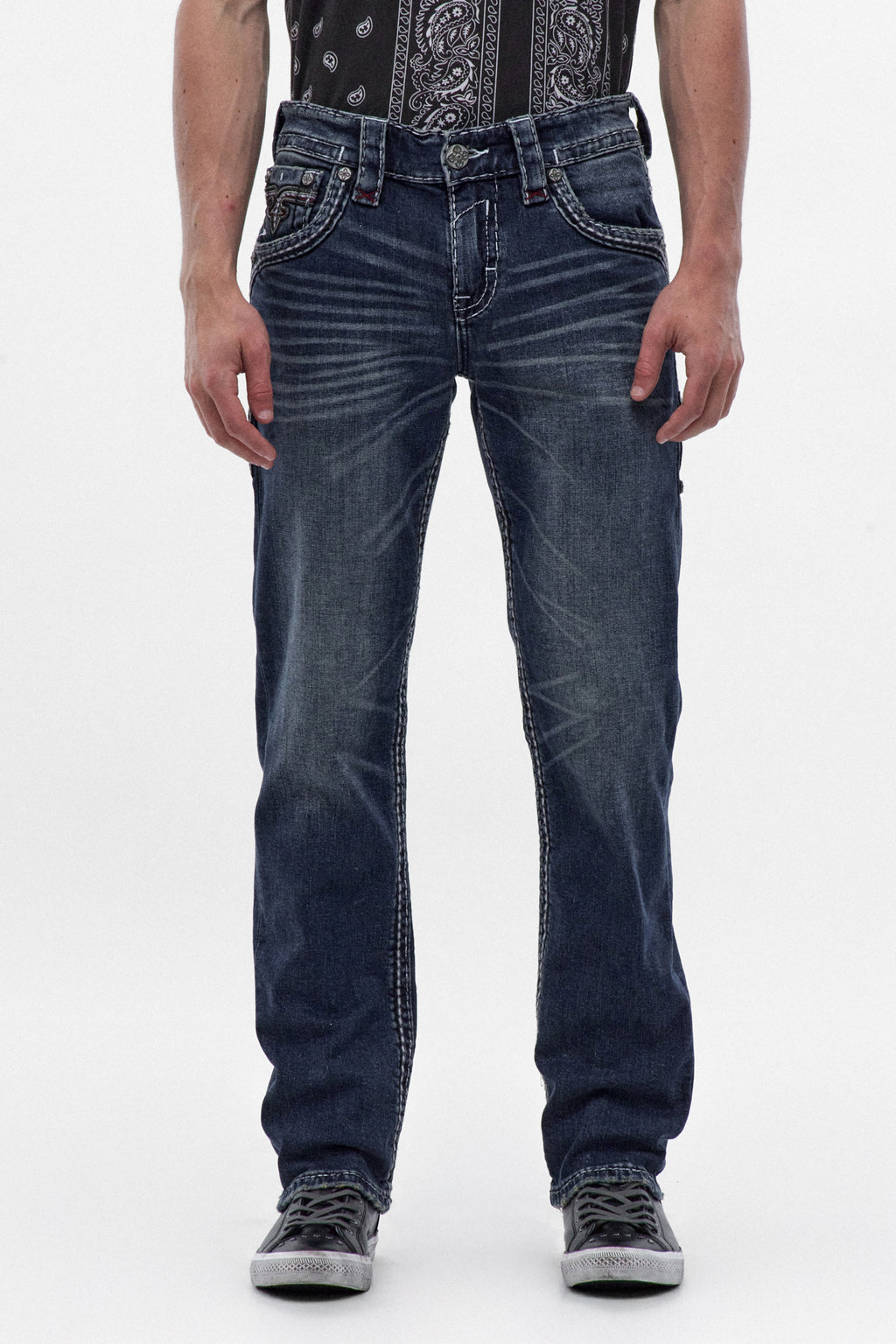 Mason Straight Jeans in Dark Blue