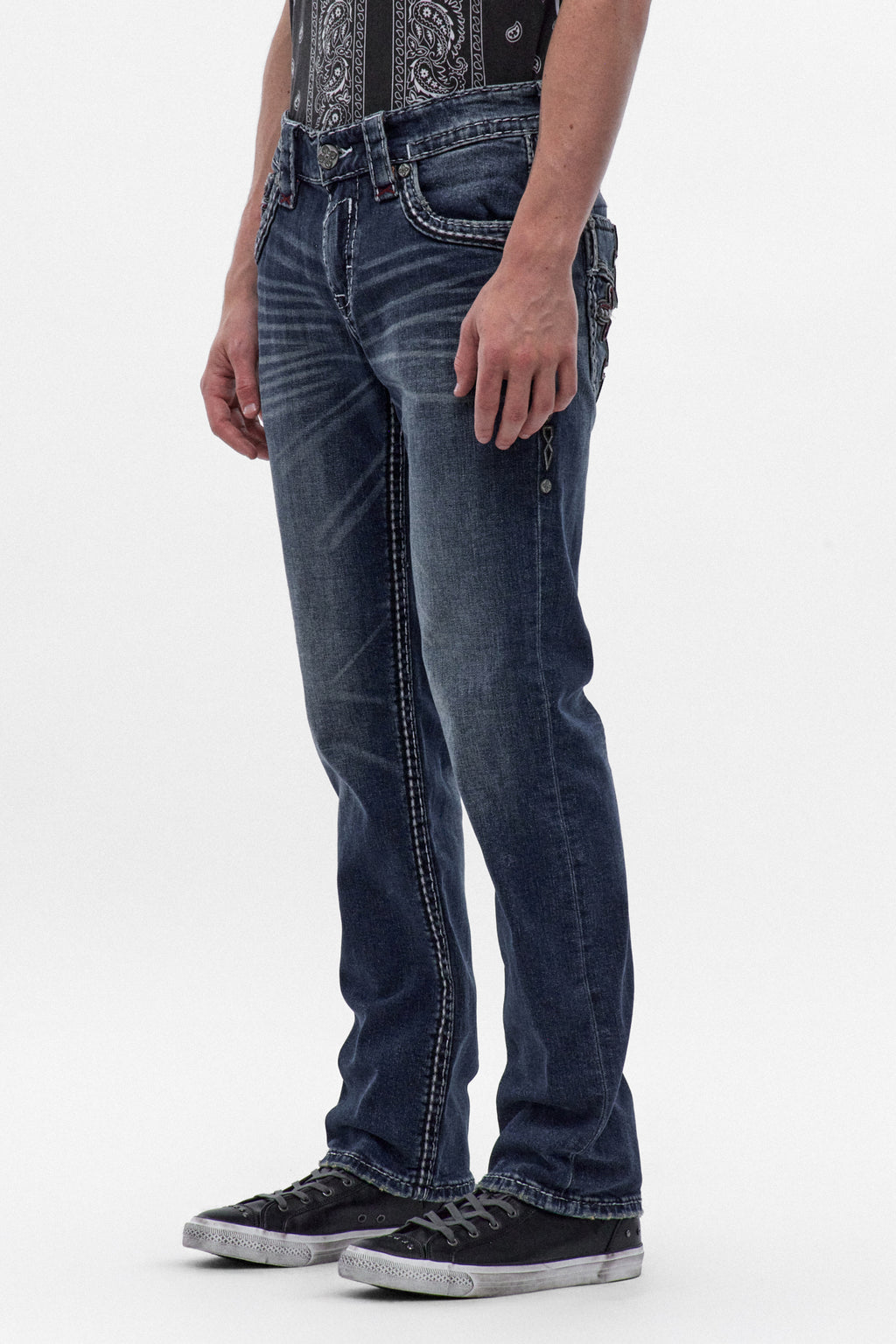 Mason Straight Jeans in Dark Blue