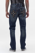 Mason Straight Jeans in Dark Blue
