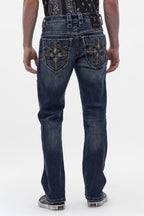 Mason Straight Jeans in Dark Blue