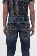Mason Straight Jeans in Dark Blue