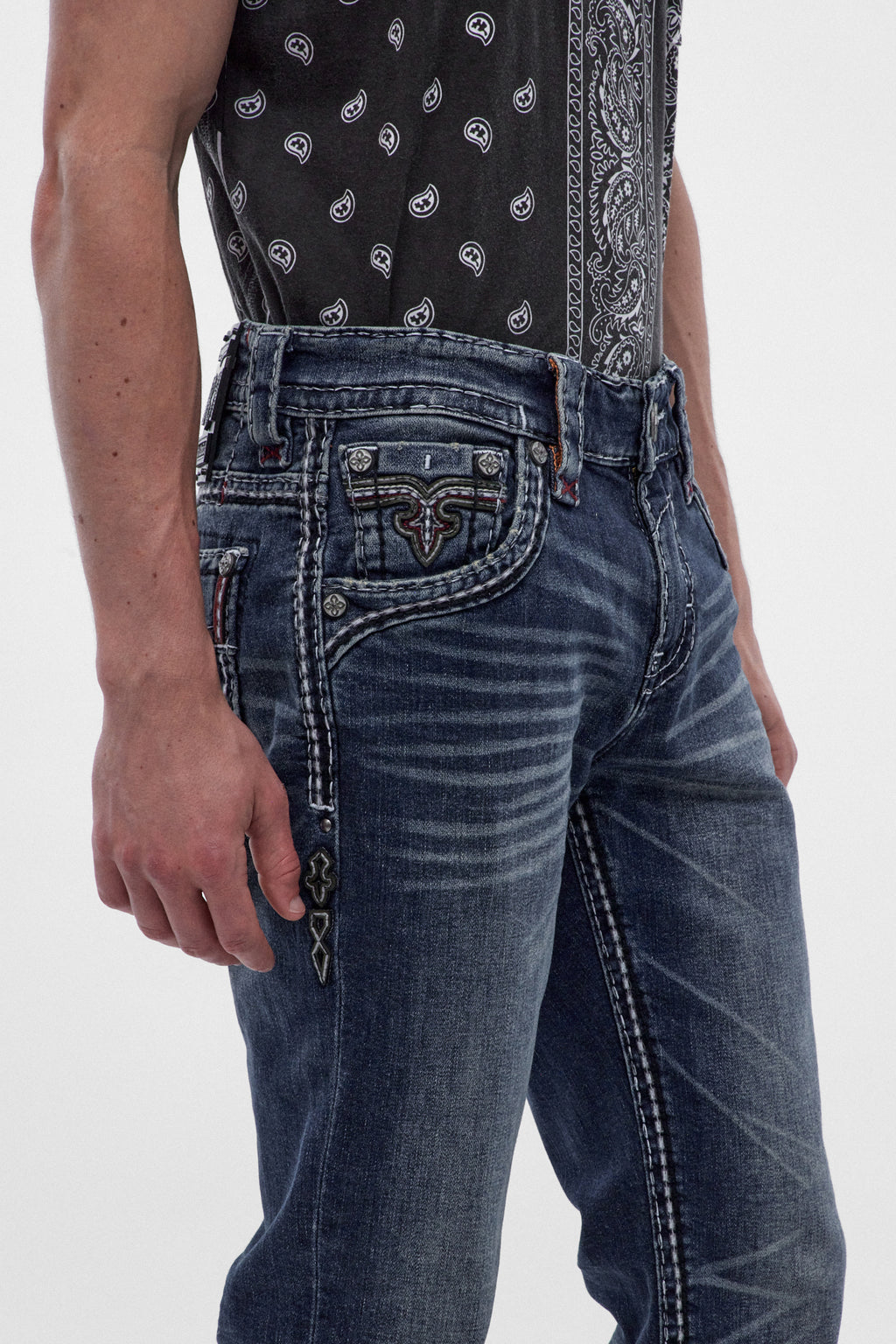 Mason Straight Jeans in Dark Blue