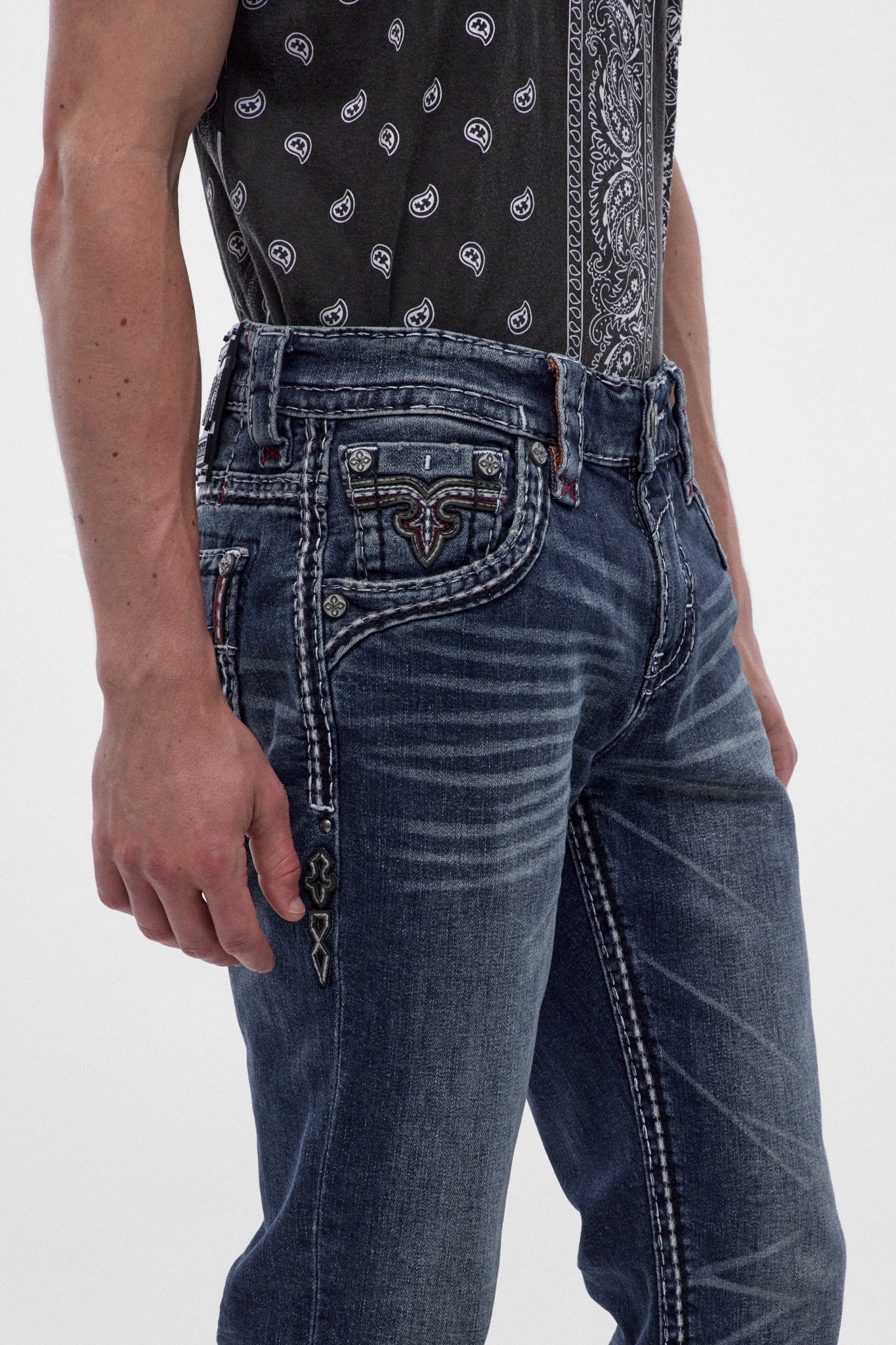 Mason Straight Jeans in Dark Blue