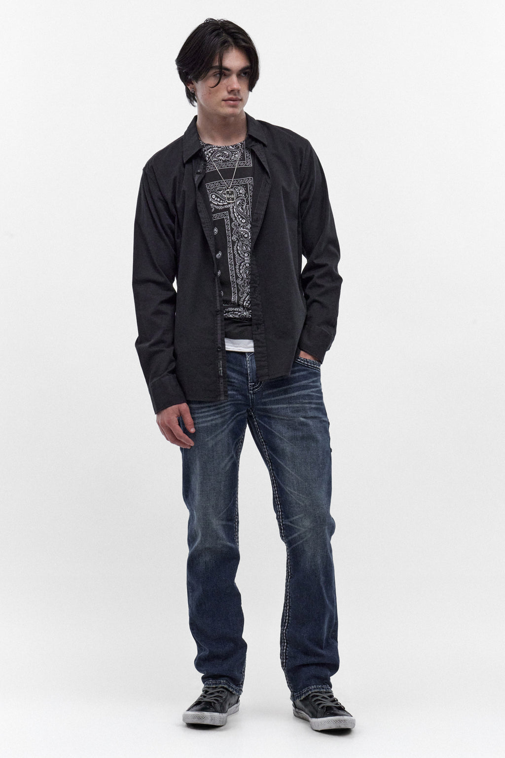 Mason Straight Jeans in Dark Blue