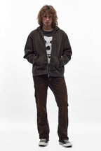 Matteo Bootcut Jeans in Brown Overdye