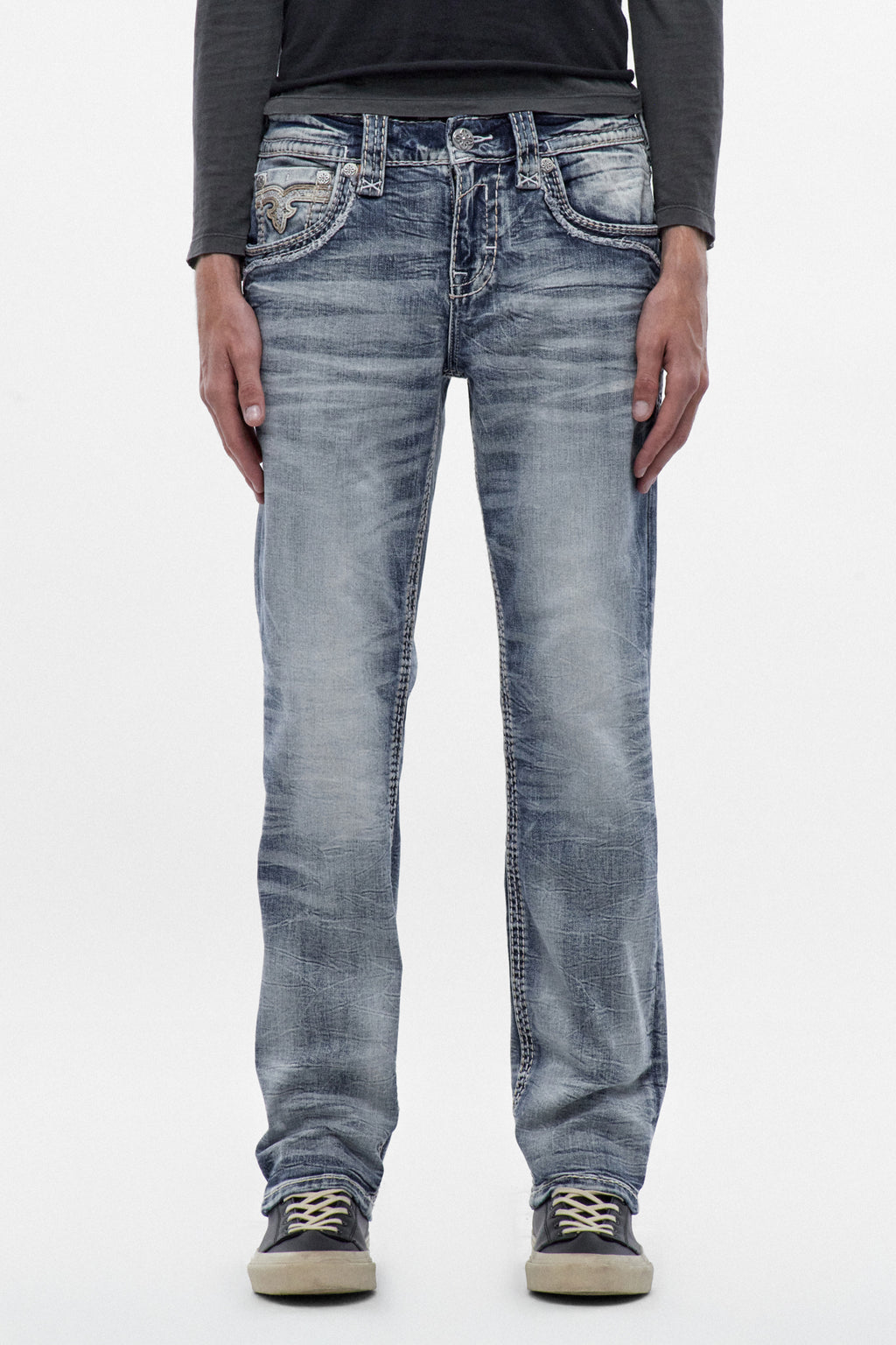 Meyrick Straight Jeans in Light Wash