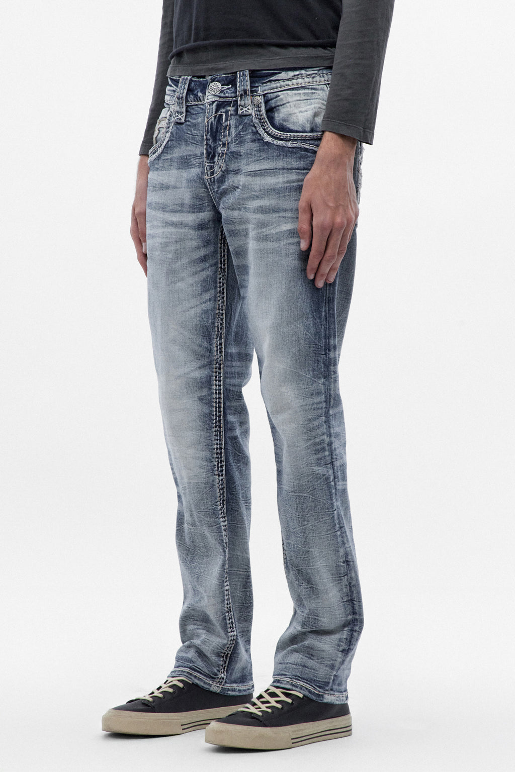Meyrick Straight Jeans in Light Wash
