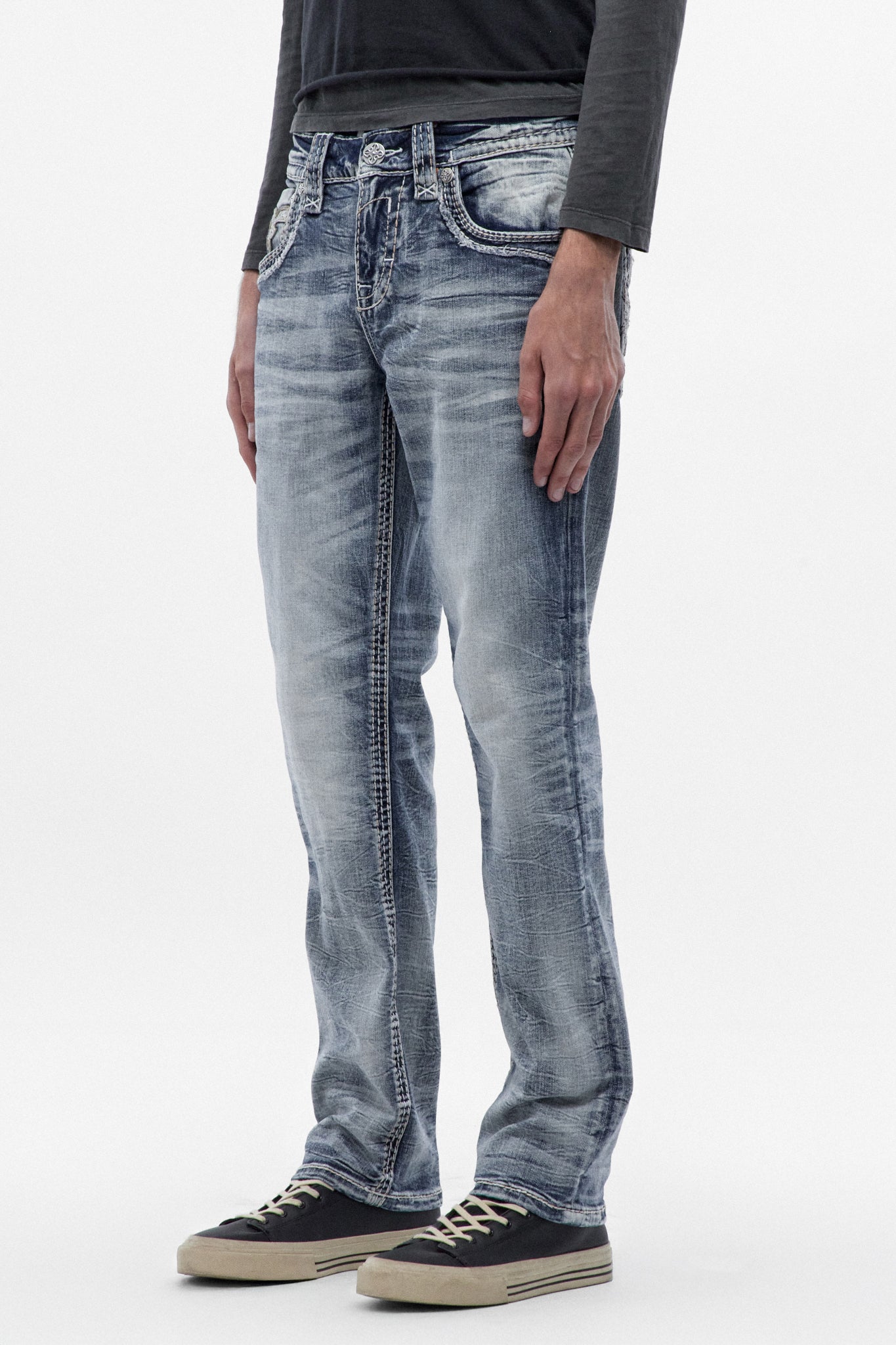 Meyrick Straight Jeans in Light Wash