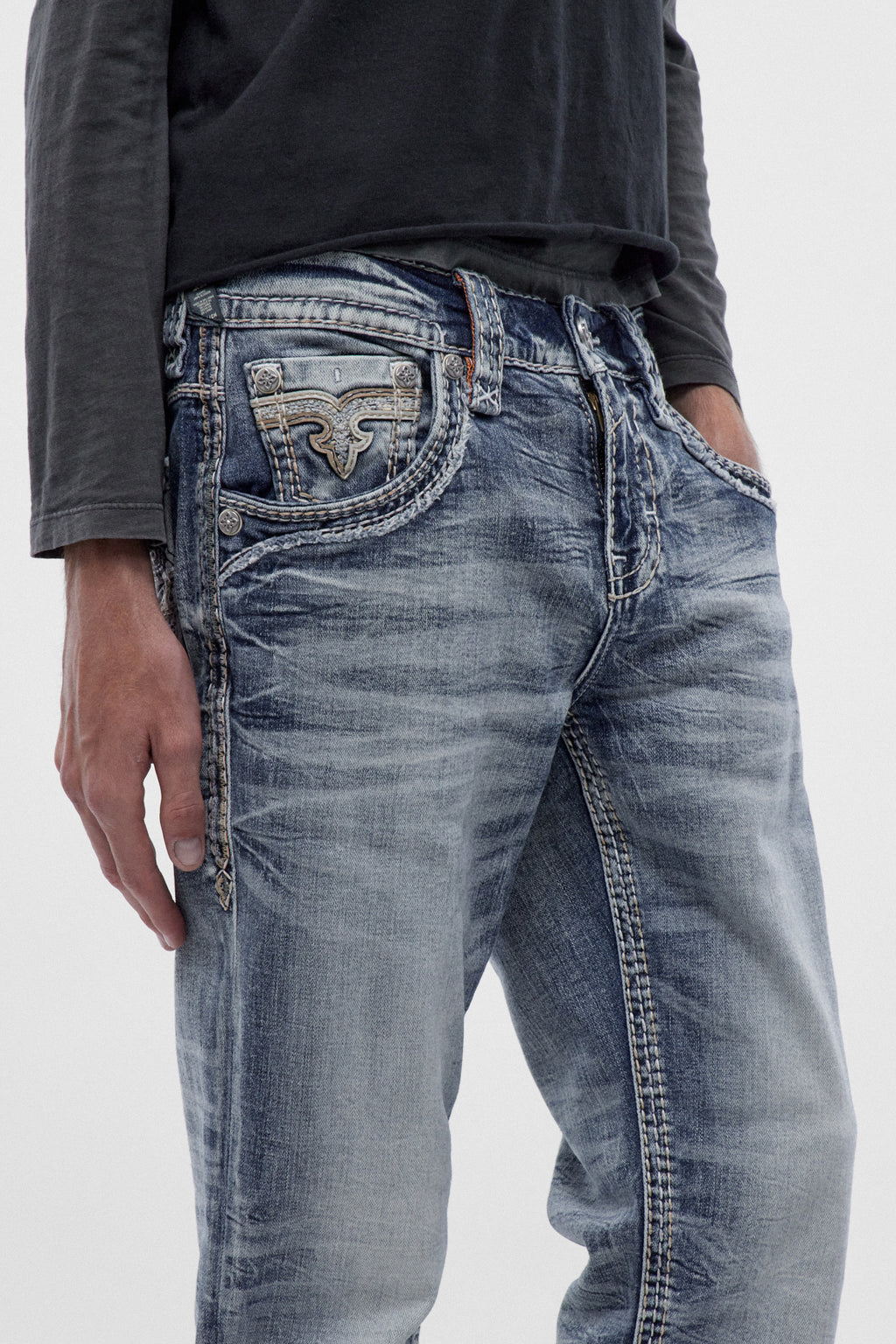 Meyrick Straight Jeans in Light Wash