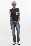 Micah Straight Jeans in Medium Wash