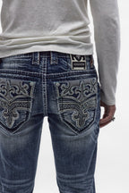 Milo Straight Jeans in Medium Blue