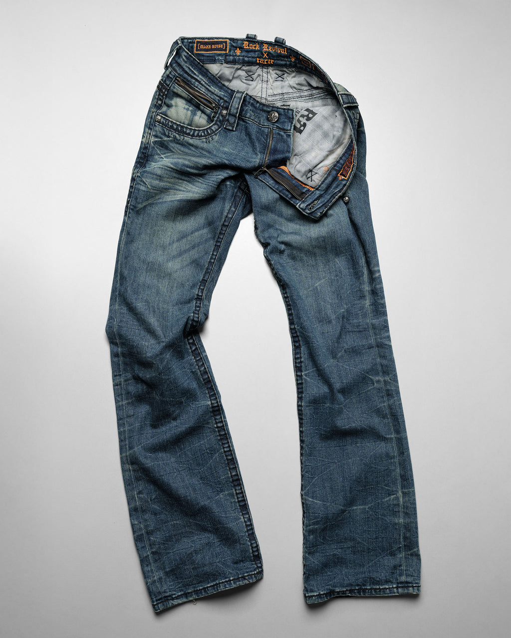 Racer X Rock Revival® Dark Bootcut Denim