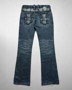 Racer X Rock Revival® Dark Bootcut Denim