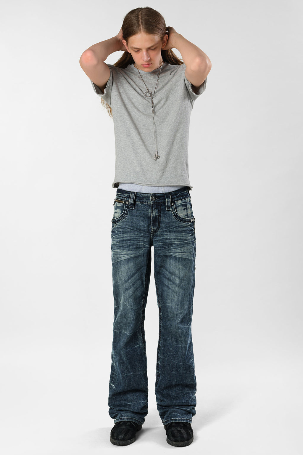 Racer X Rock Revival® Dark Bootcut Denim