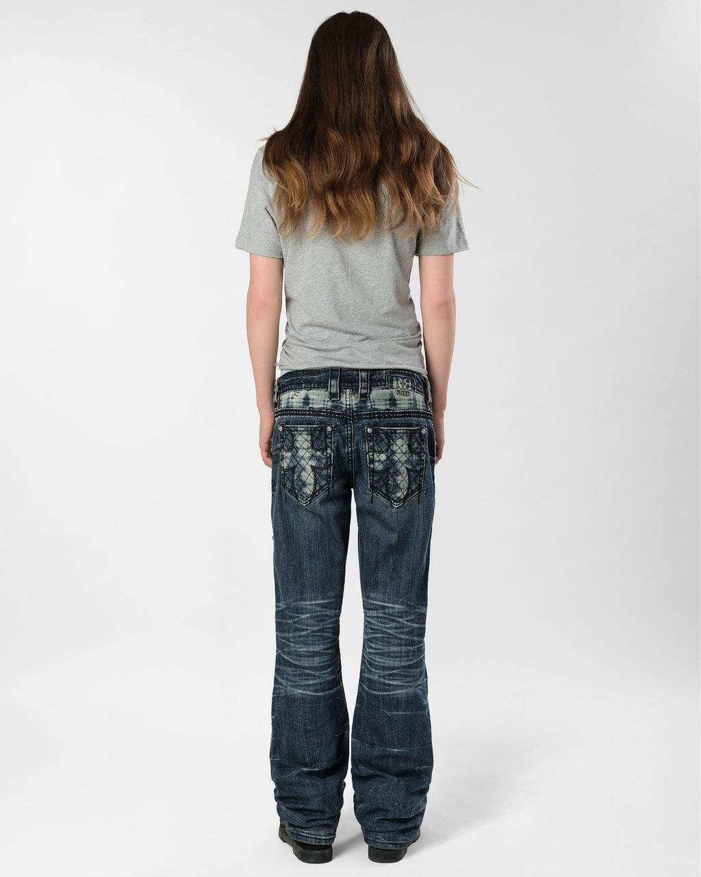 Racer X Rock Revival® Dark Bootcut Denim
