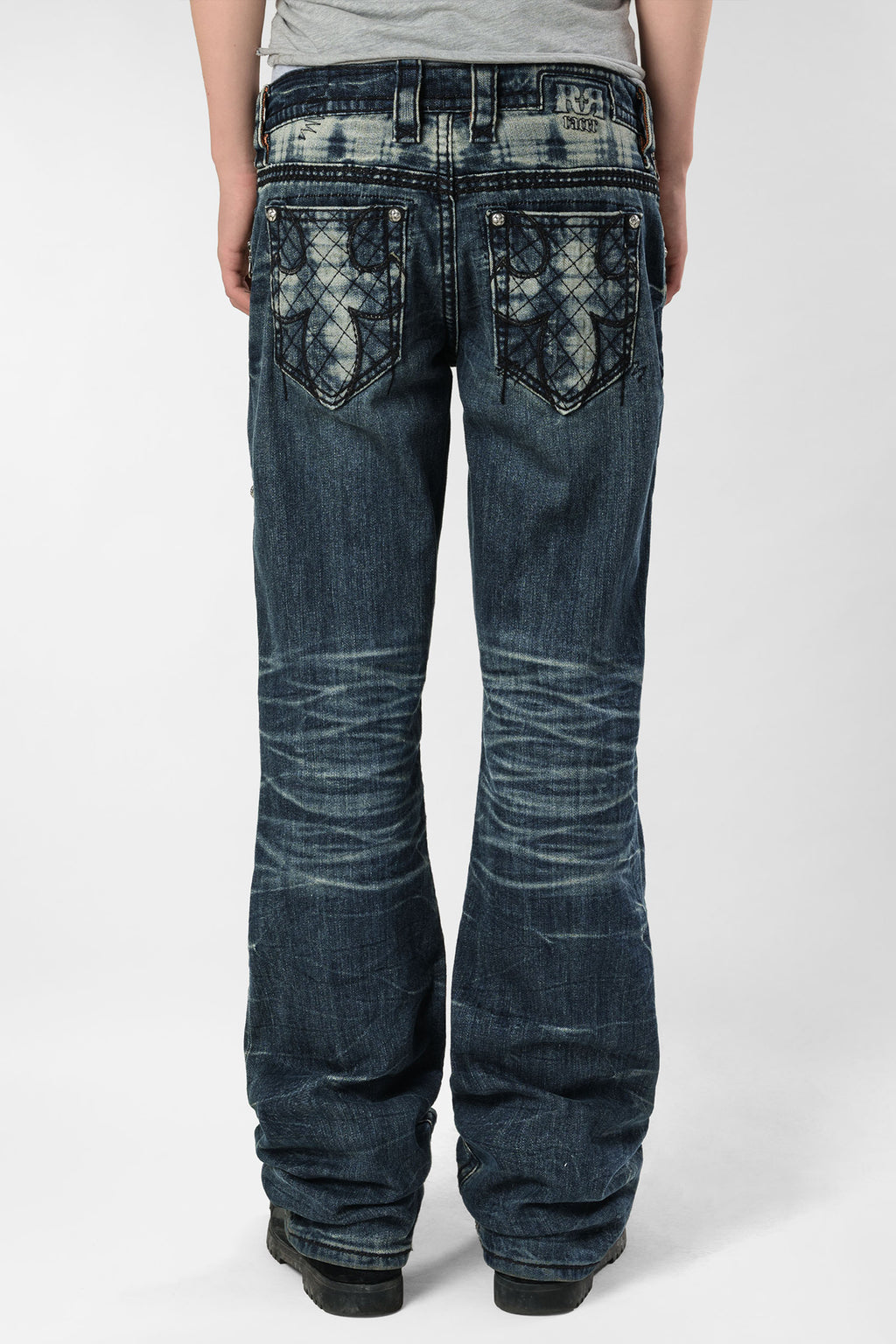 Racer X Rock Revival® Dark Bootcut Denim
