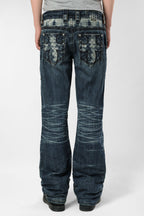 Racer X Rock Revival® Dark Bootcut Denim