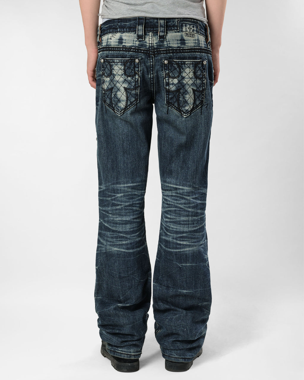 Racer X Rock Revival® Dark Bootcut Denim