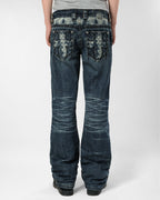 Racer X Rock Revival® Dark Bootcut Denim
