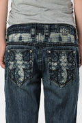 Racer X Rock Revival® Dark Bootcut Denim