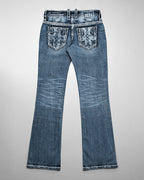 Racer X Rock Revival®  Light Bootcut Denim