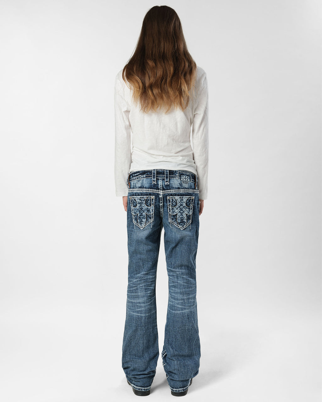 Racer X Rock Revival®  Light Bootcut Denim
