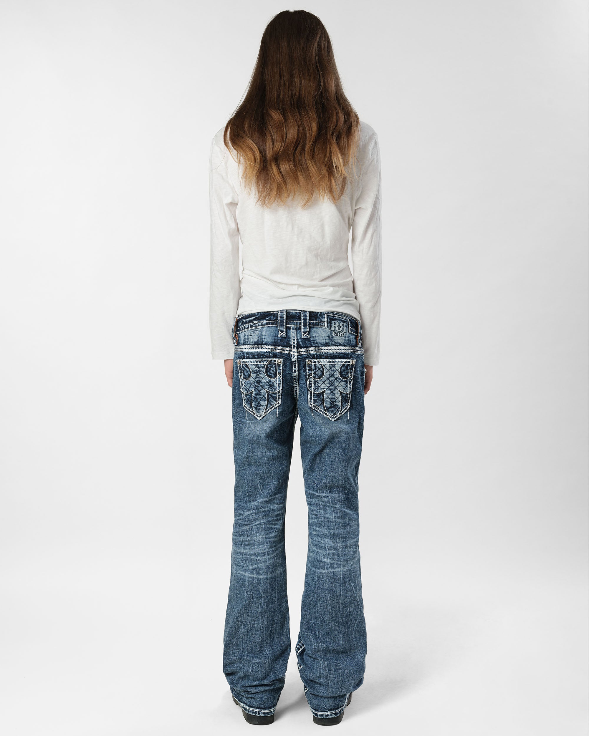 Racer X Rock Revival®  Light Bootcut Denim