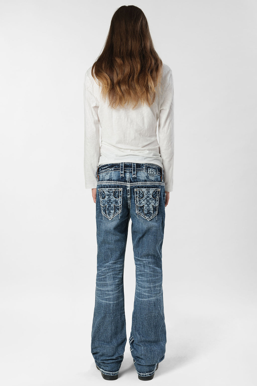 Racer X Rock Revival®  Light Bootcut Denim