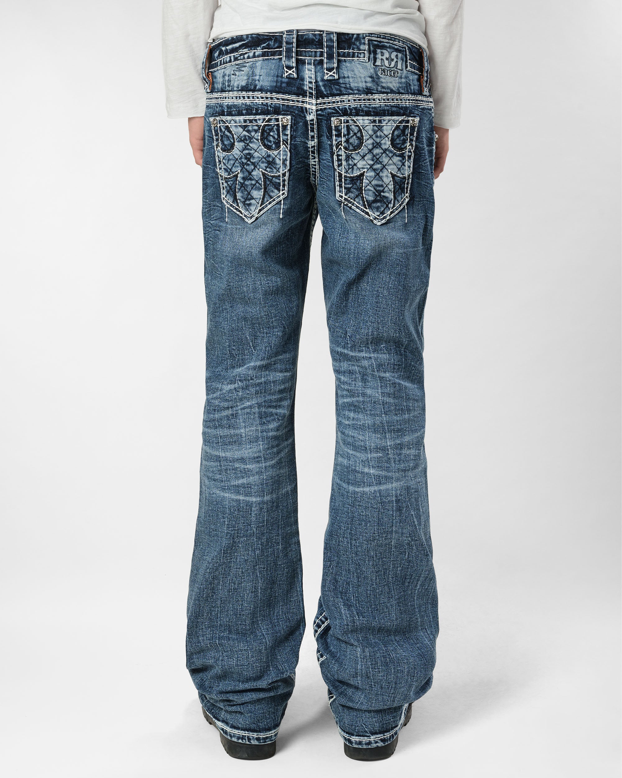 Racer X Rock Revival®  Light Bootcut Denim