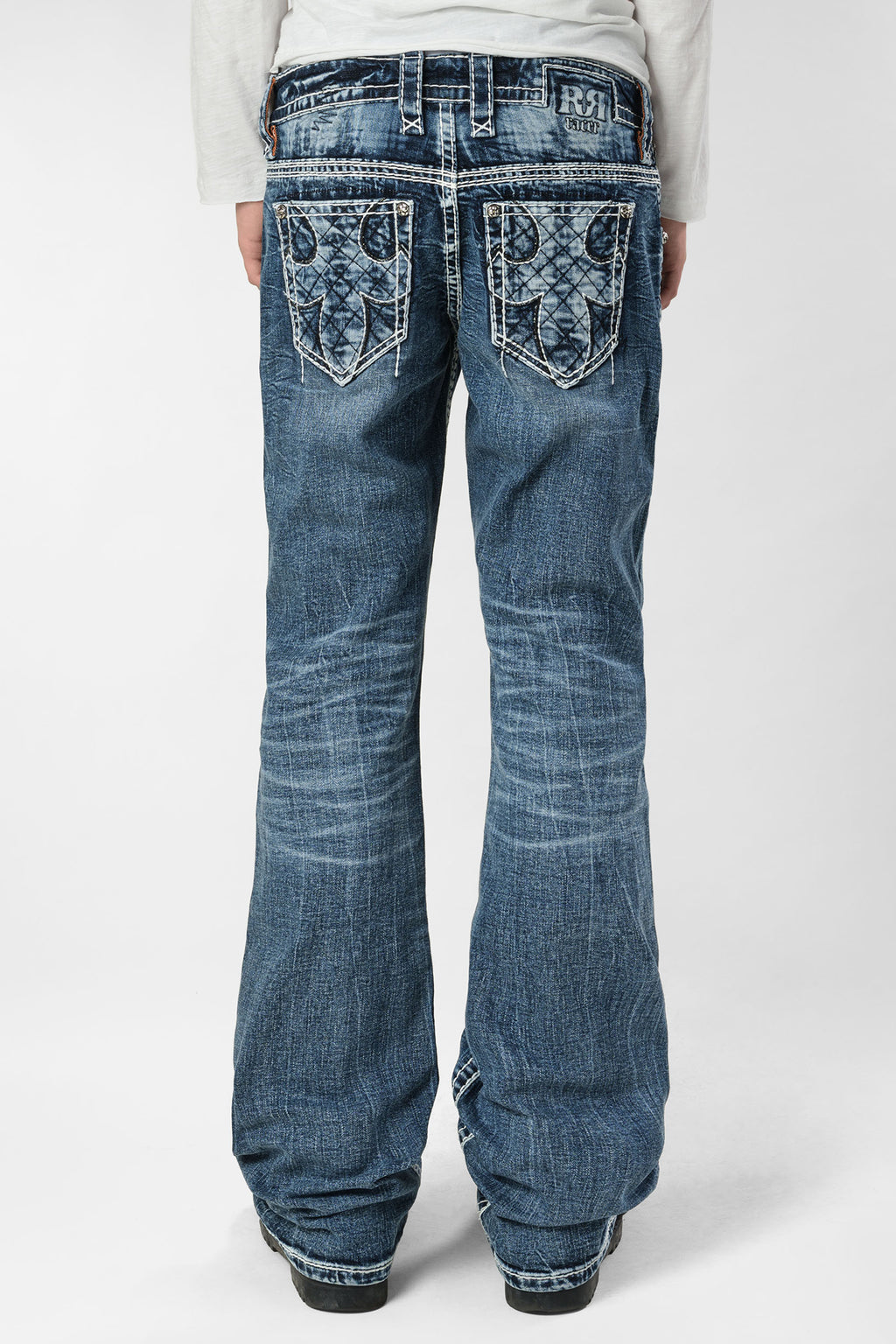 Racer X Rock Revival®  Light Bootcut Denim