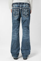 Racer X Rock Revival®  Light Bootcut Denim