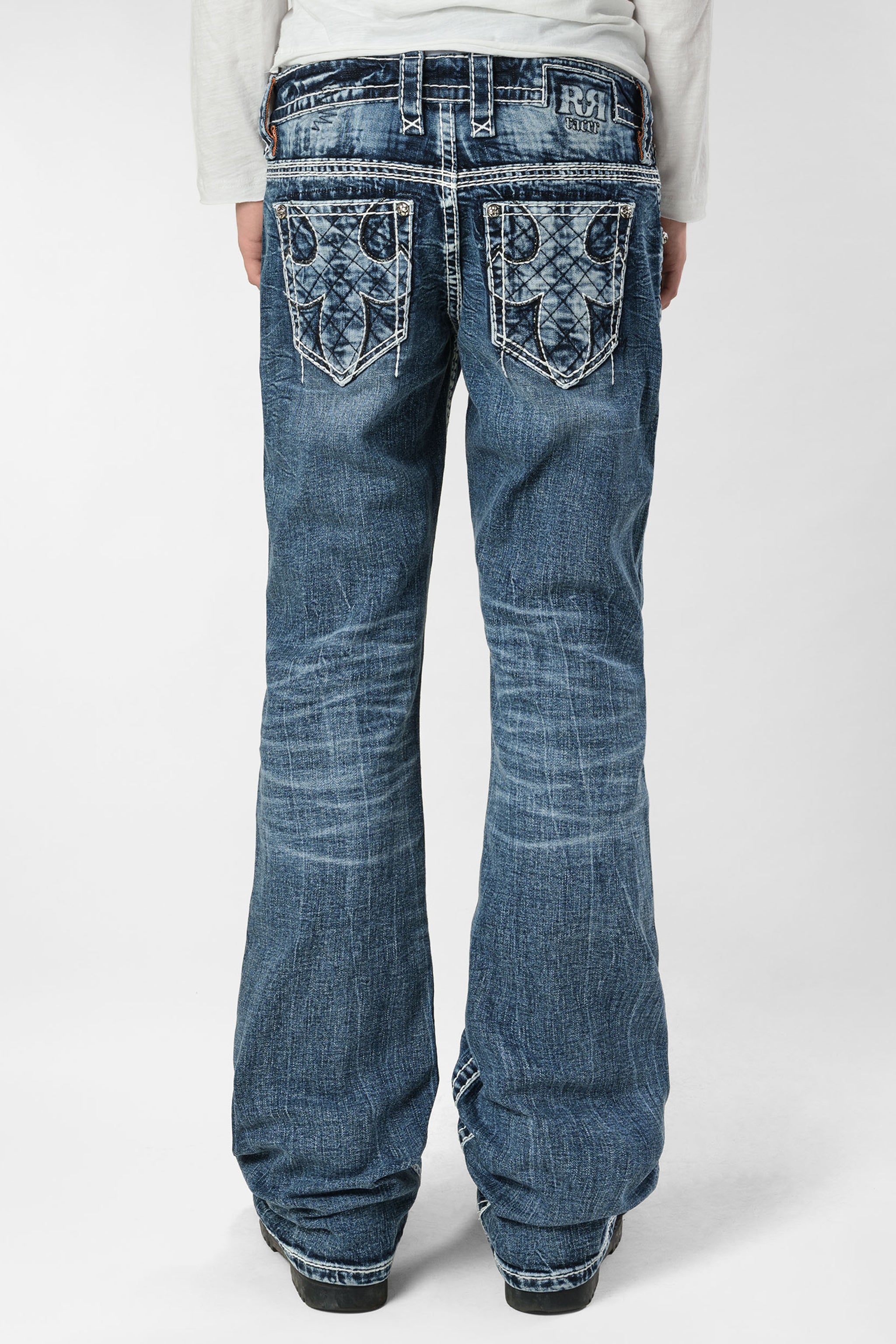 Racer X Rock Revival®  Light Bootcut Denim