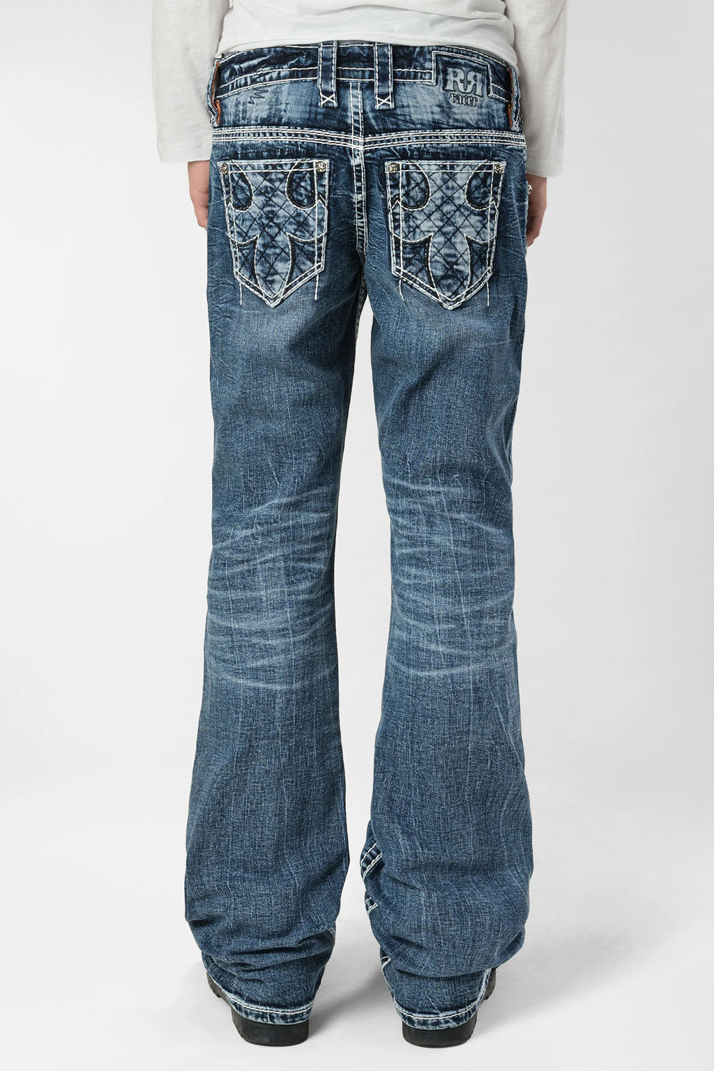 Racer X Rock Revival®  Light Bootcut Denim