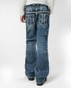 Racer X Rock Revival®  Light Bootcut Denim