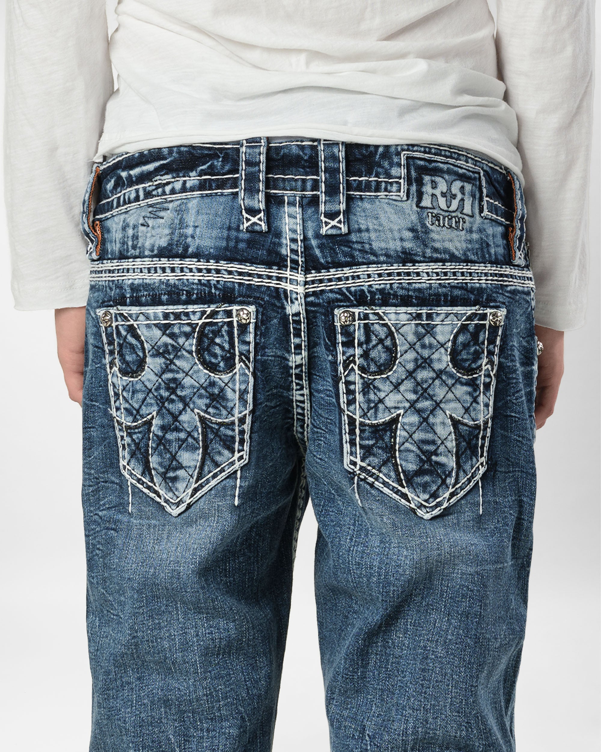 Racer X Rock Revival®  Light Bootcut Denim